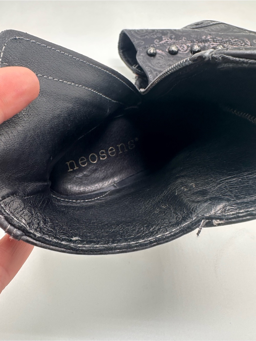 Neosens | Rococo Dark Academia Ankle Boots in Black - Picture 11 of 12